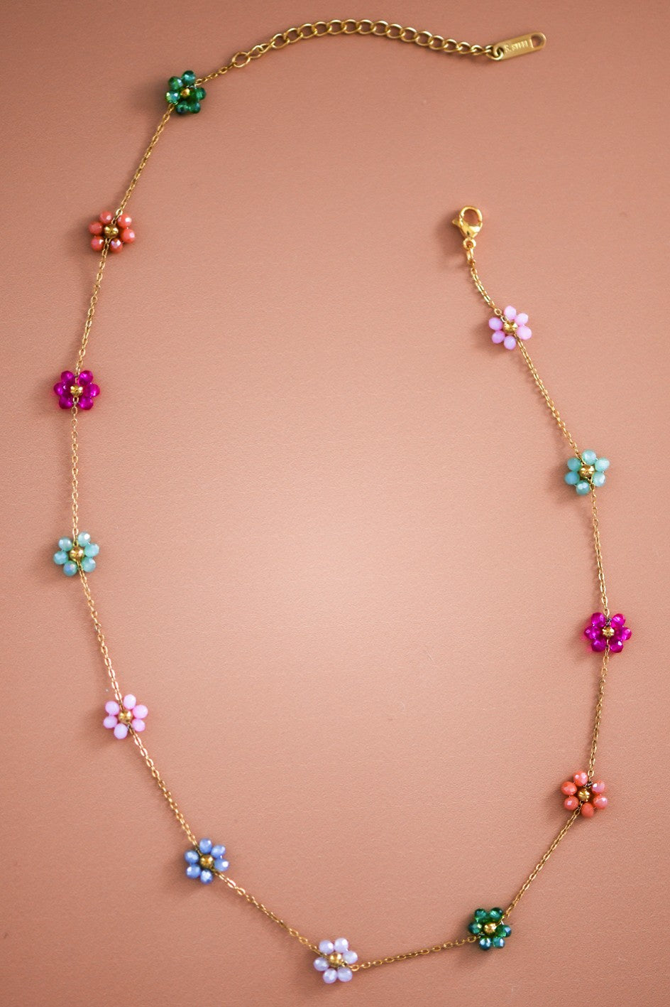 Multi-Color Flower Necklace