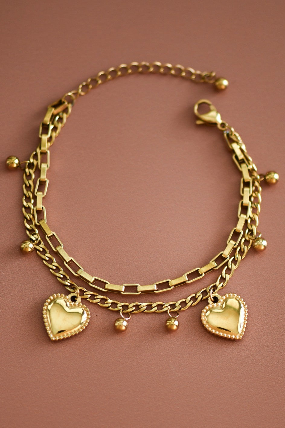 Heart Charm Bracelet