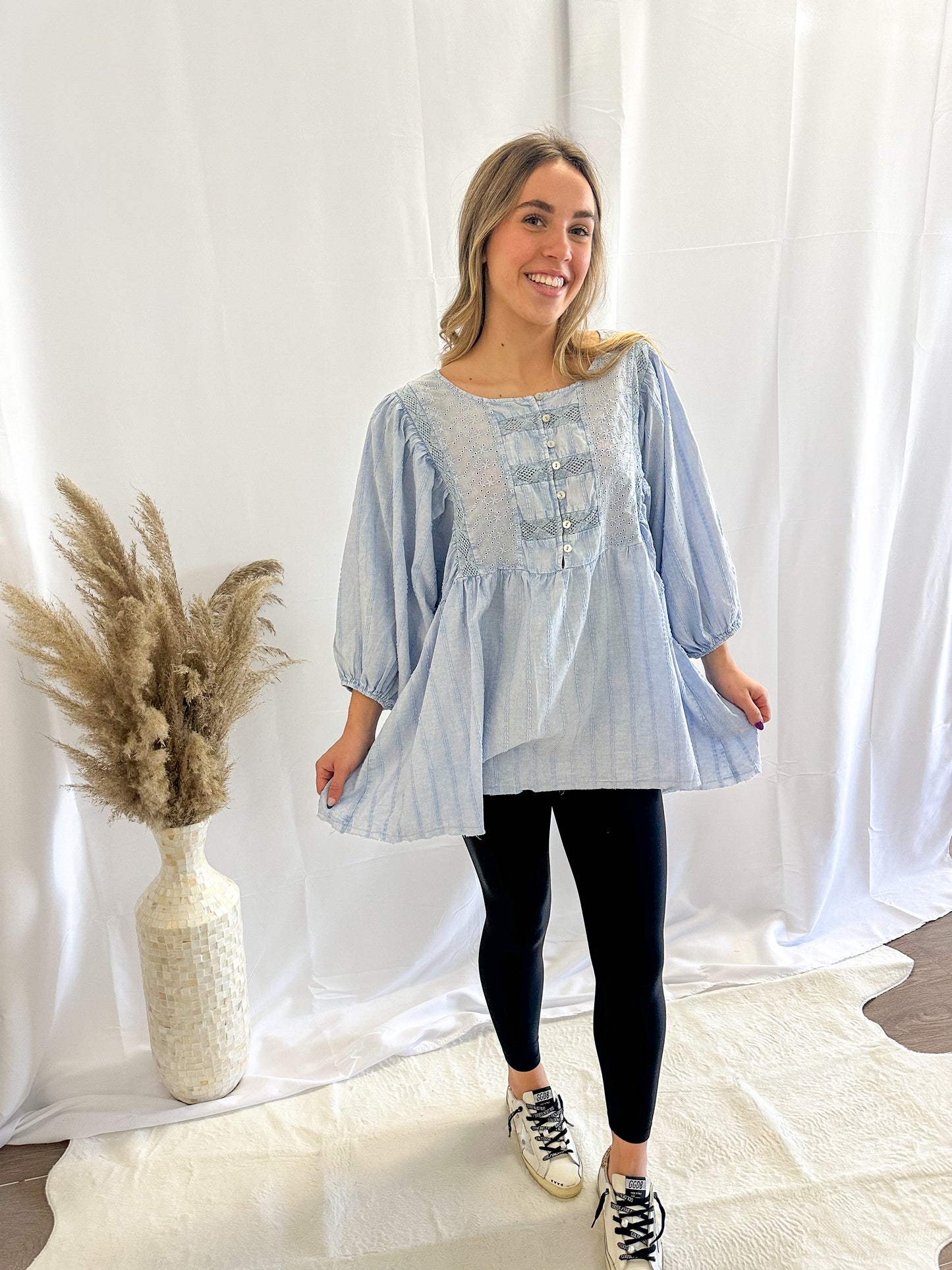 Flowy Sky Top