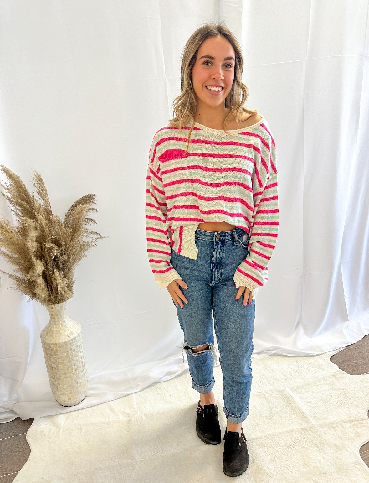 Striped Oversized Sweater
