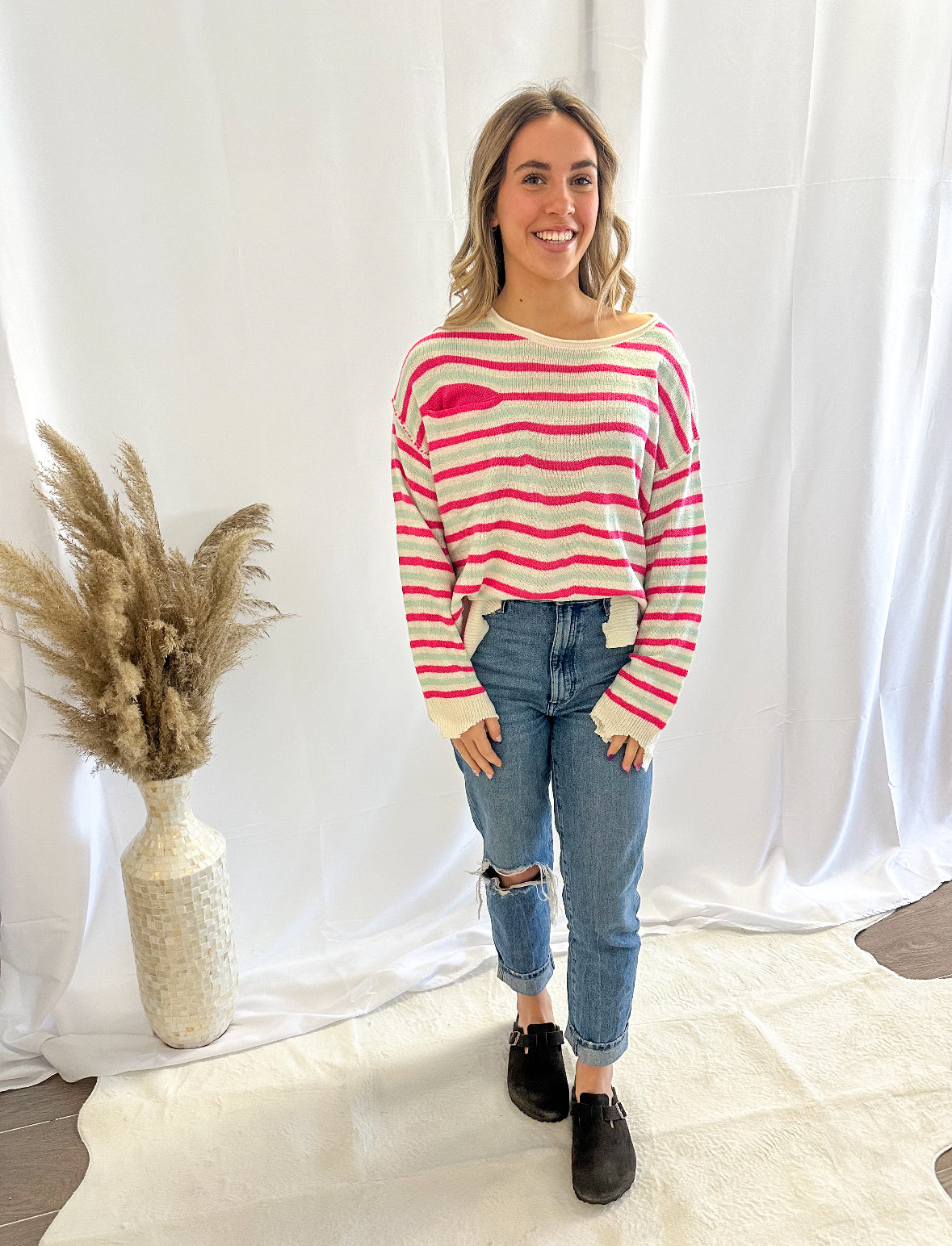Striped Oversized Sweater