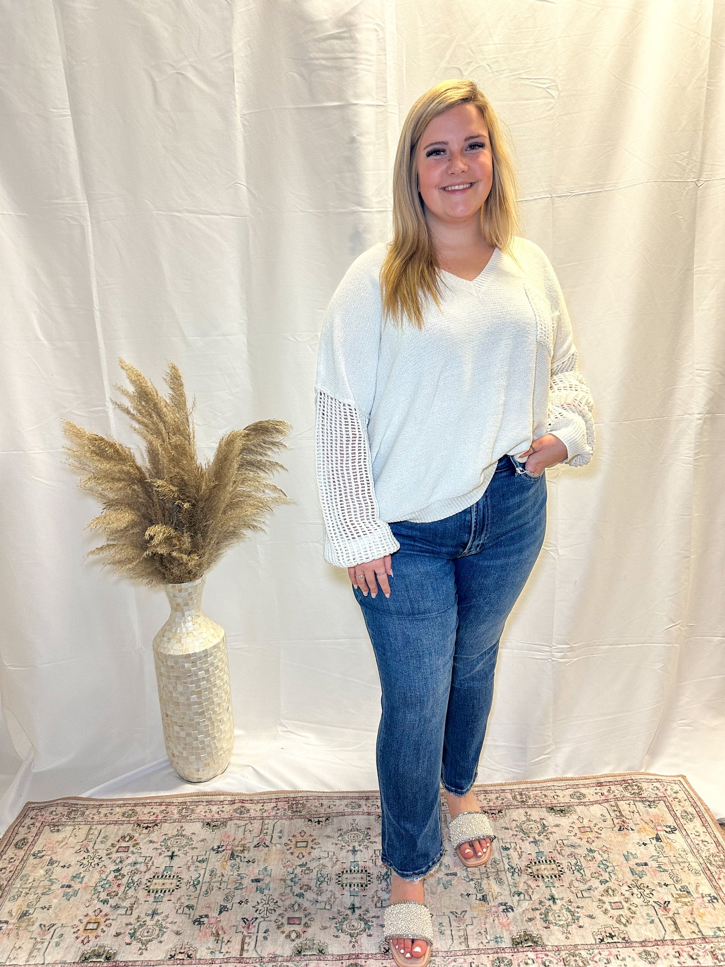 Open Knit Sweater