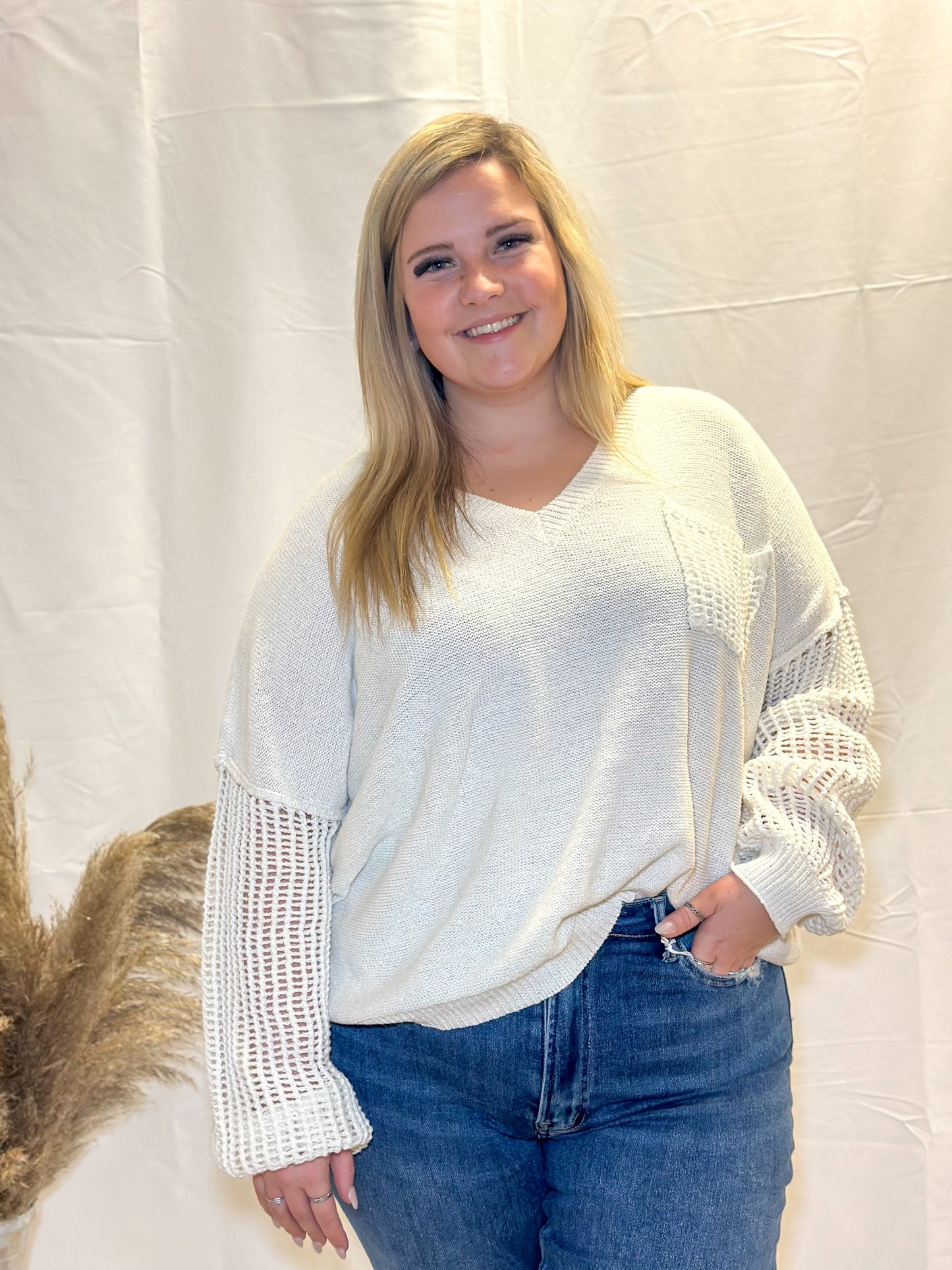 Open Knit Sweater