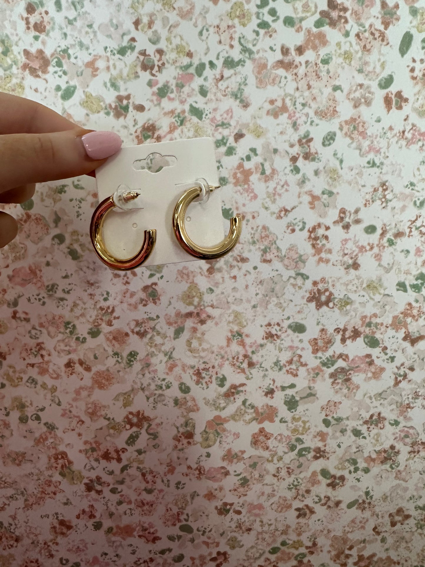 Gold Chunky Hoop Earrings