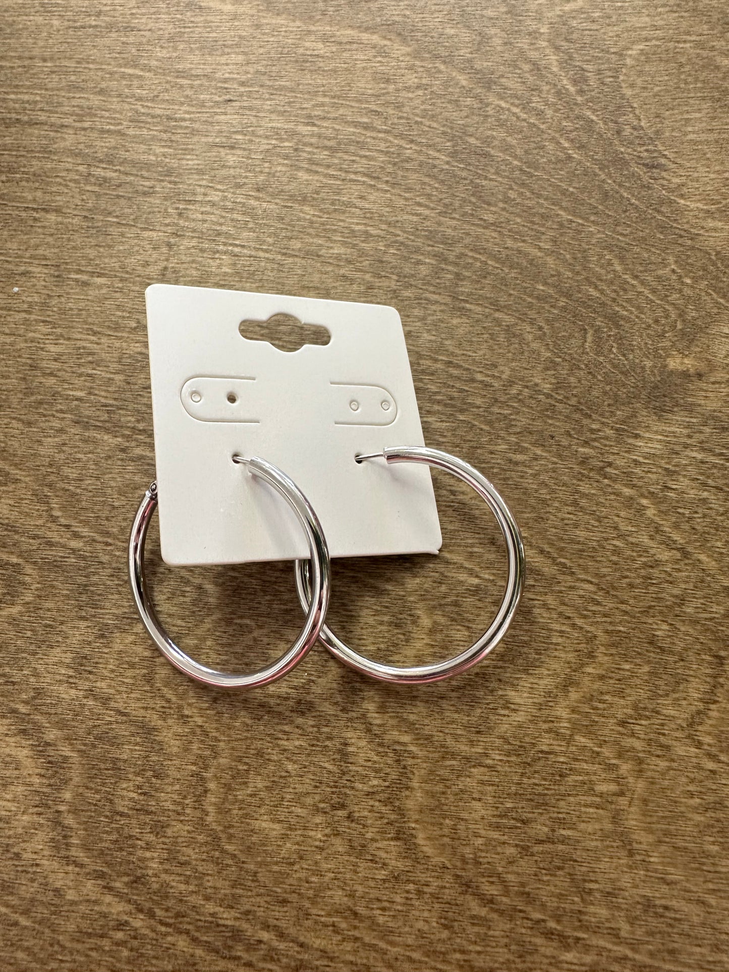 Silver Hoop Earrings