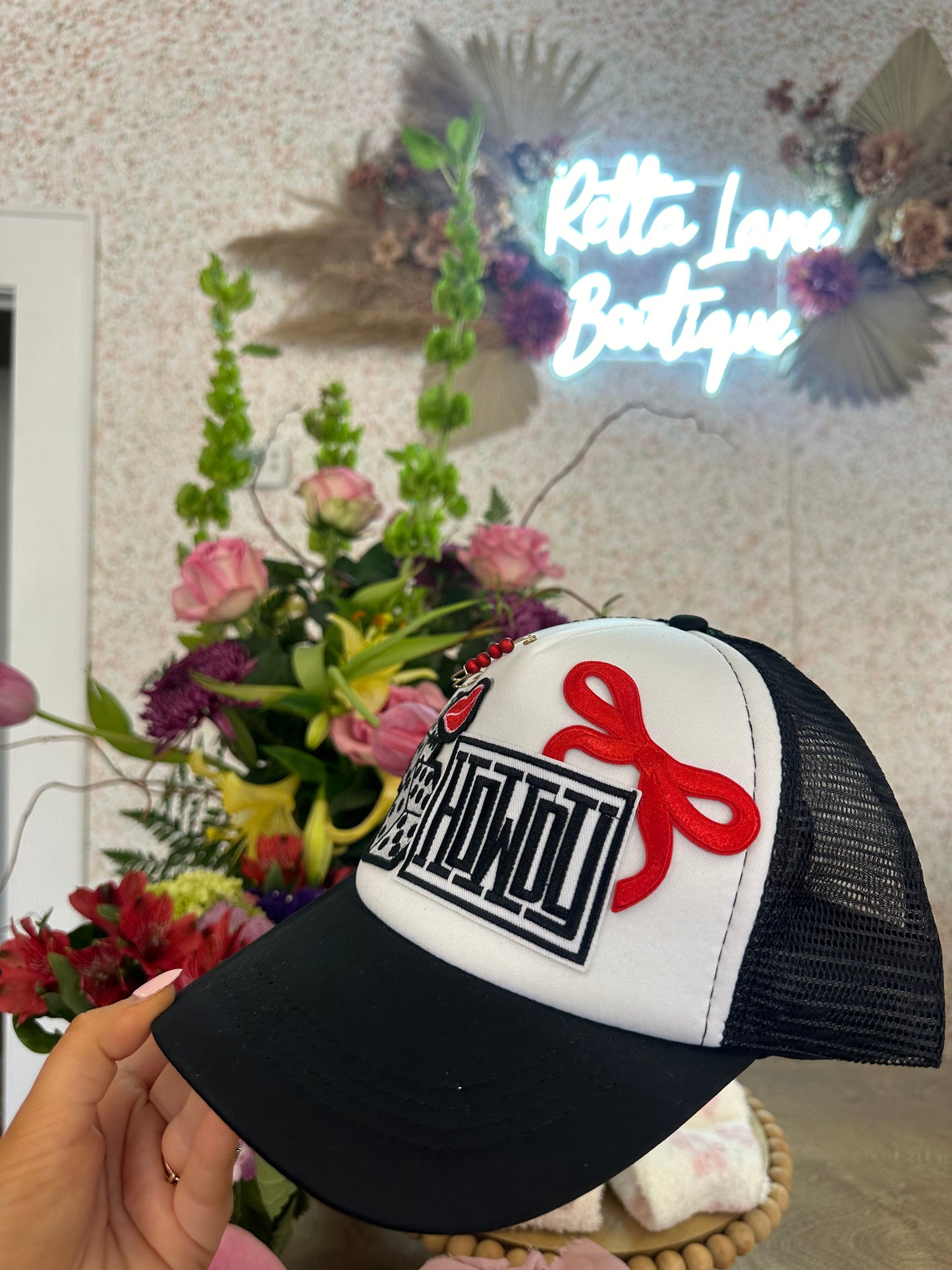 Custom Howdy Patch Trucker Hat